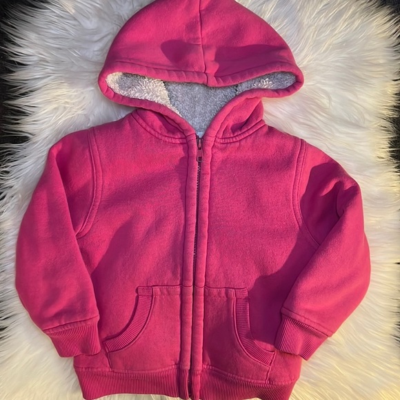 Debbie Disaster Other - Debbie Disaster Fleece Lined Pink Zip Up Kids Hoodie Pink Size 4t